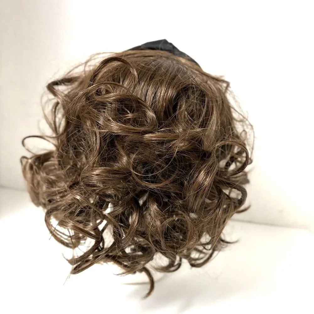 Toni Brattin Headband Fall Wavy Hairpiece Heat Friendly Light Brown Wig NWT